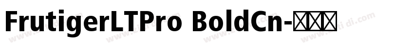 FrutigerLTPro BoldCn字体转换